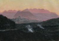 Montagnes mauves (60x81cm)